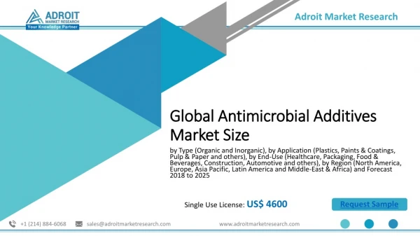 Antimicrobial Additives Market Size, Share, Analysis, Trends & Forecast (2019-2025)