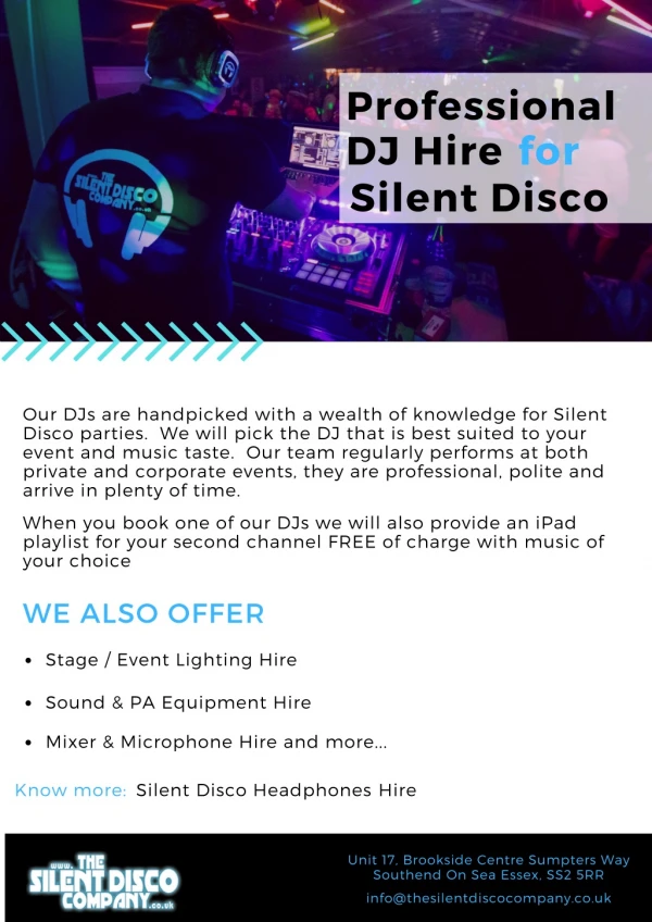 DJ Hire for Silent Disco