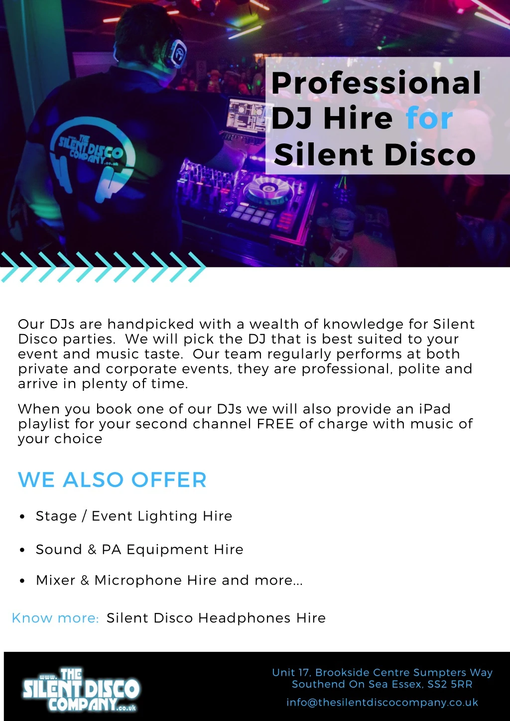 professional dj hire silent disco