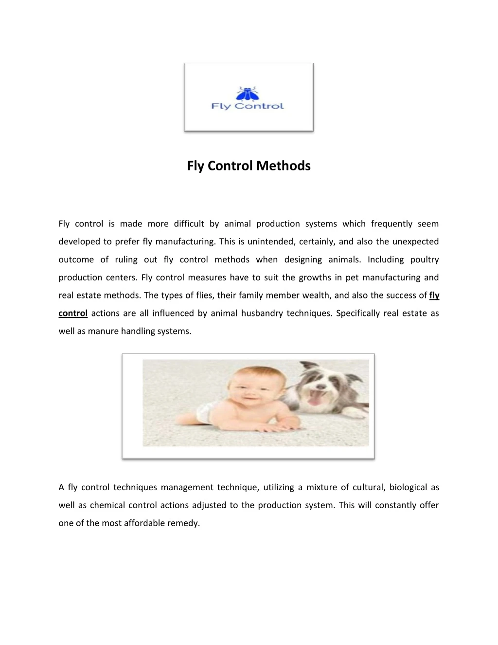 fly control methods