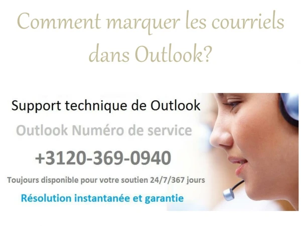 Comment marquer les courriels dans Outlook?