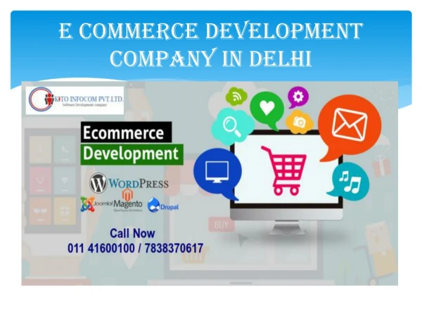 E-commerce Development Company in Delhi