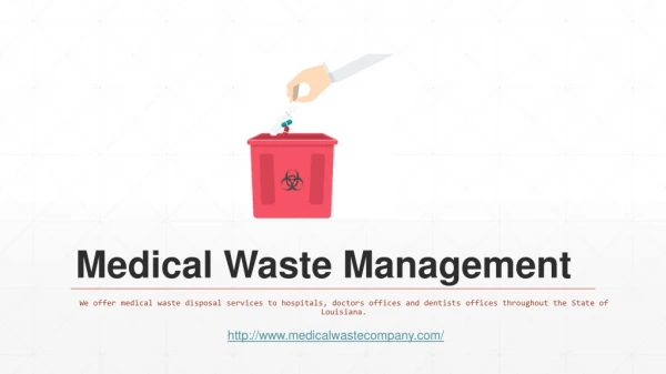 Medical waste management company in Louisiana
