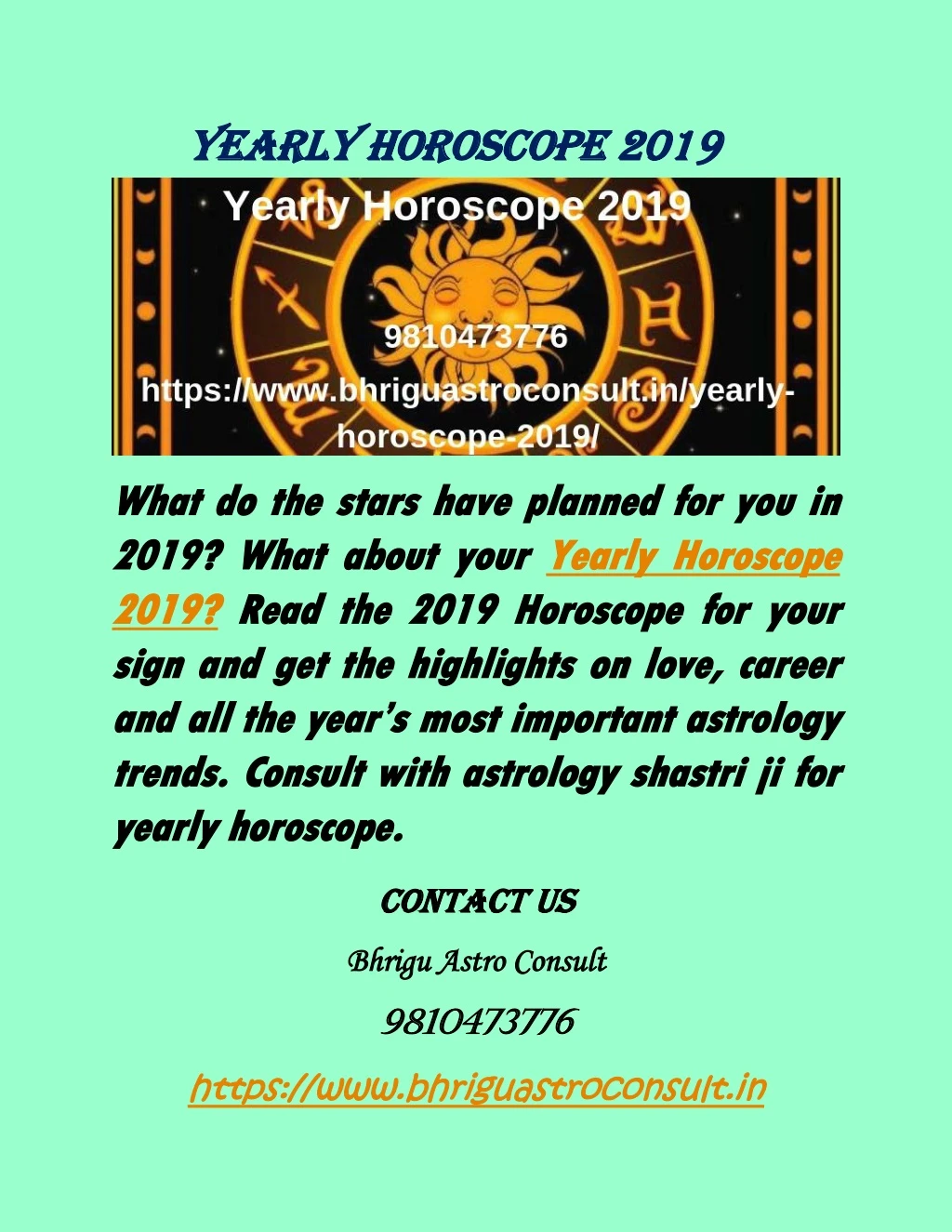 yearly horoscope 201 yearly horoscope 2019 9