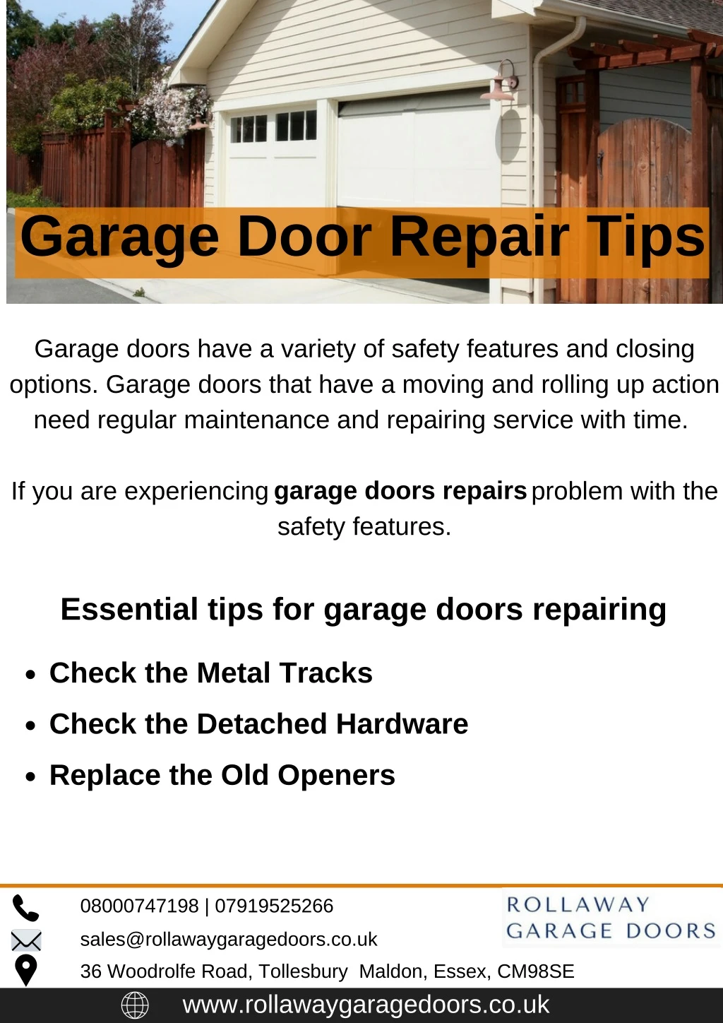 garage door repair tips