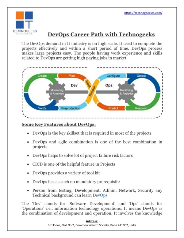 DevOps Career Path with Technogeeks