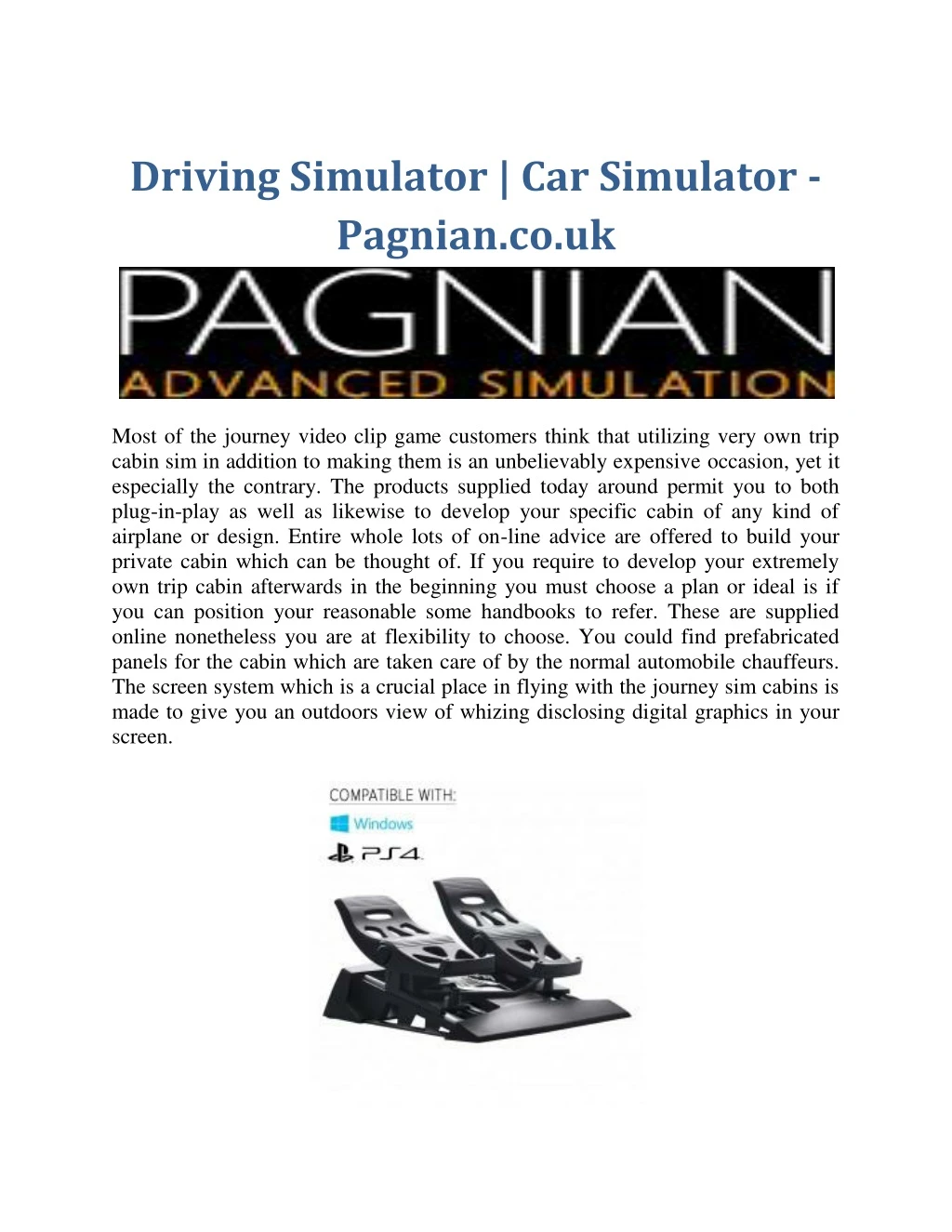 driving simulator car simulator pagnian co uk