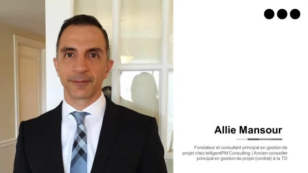 Allie Mansour - Consultant en gestion de projet