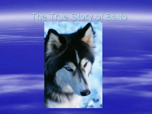 The True Story of Balto