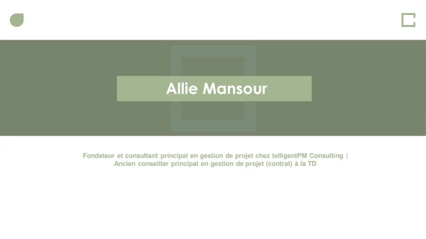 Allie Mansour De Montréal, Québec