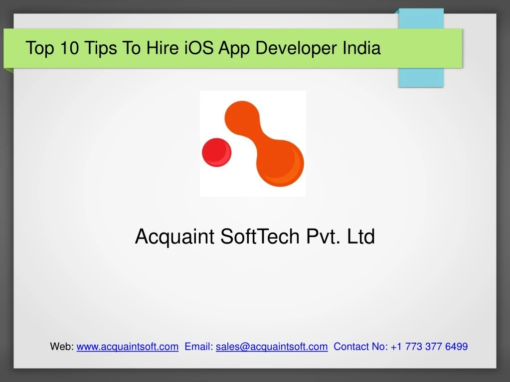 top 10 tips to hire ios app developer india
