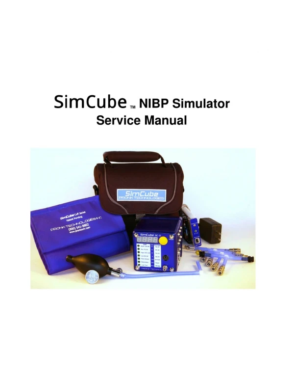 NIBP Simulator Service Manual