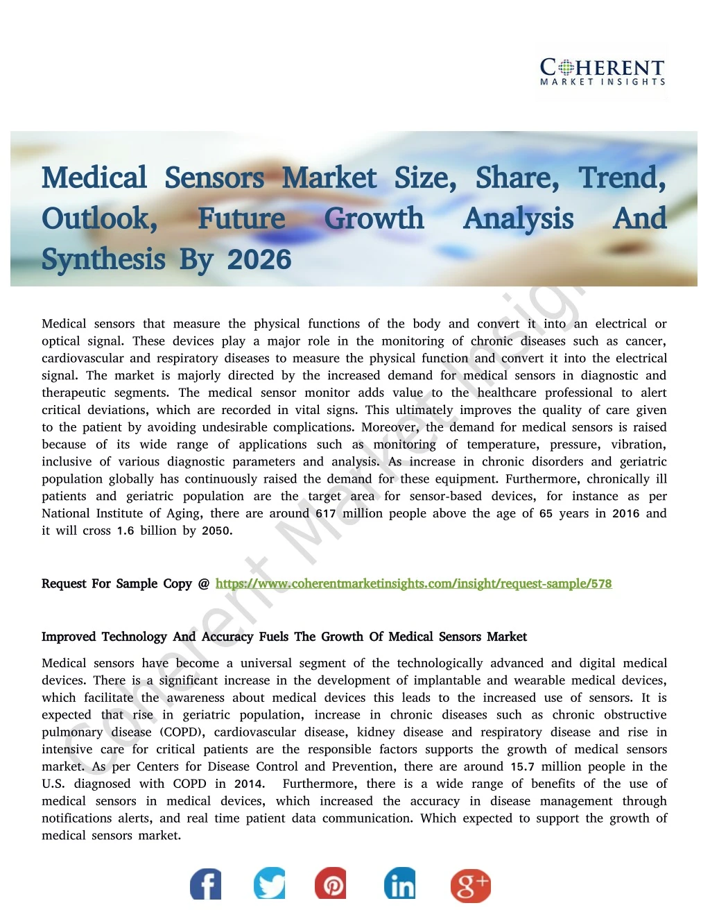 medical sensors market medical sensors market
