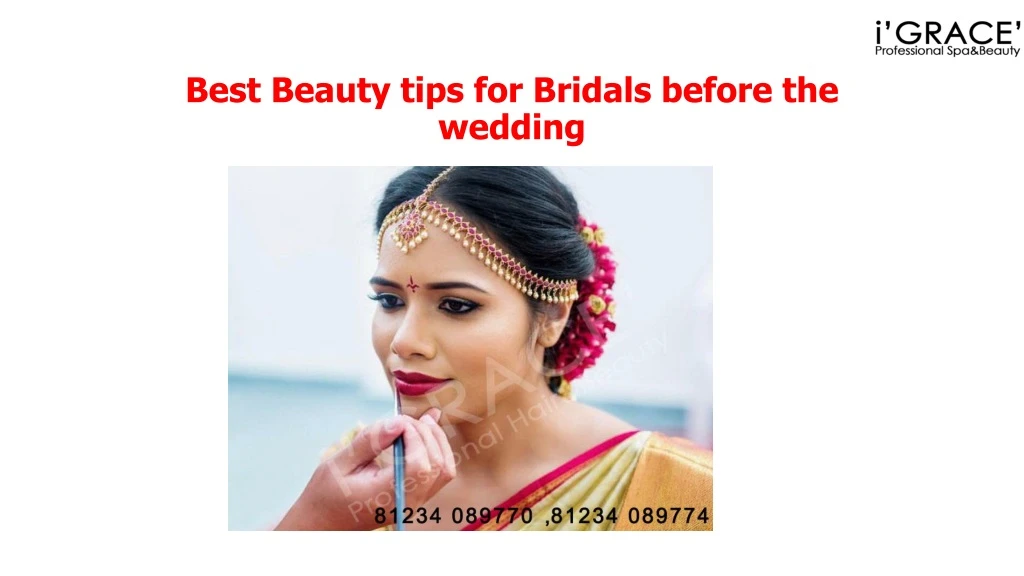 best beauty tips for bridals before the wedding