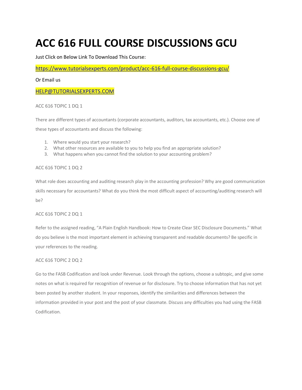 acc 616 full course discussions gcu