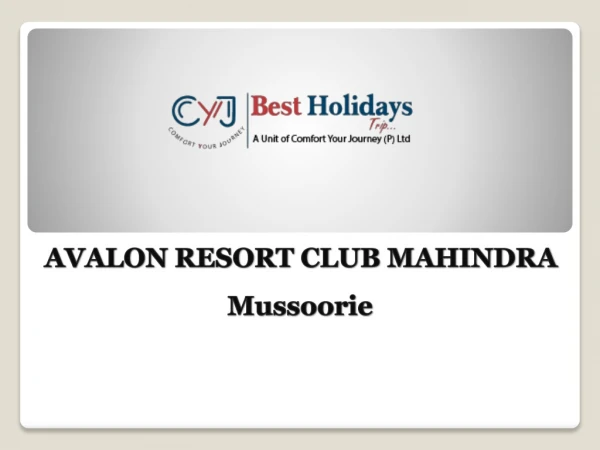 Avalon Resort | Best holidays resort near Delhi