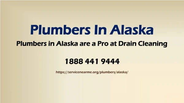 Plumbers in Alaska are a Pro at Drain Cleaning