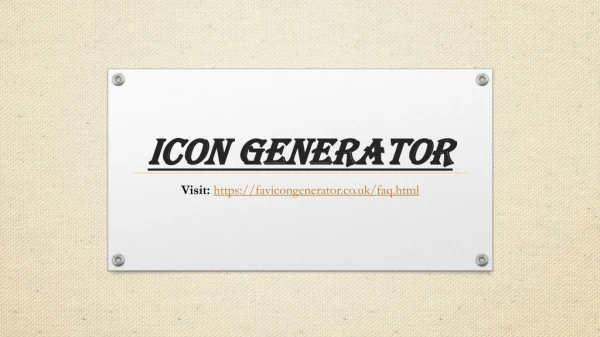 Icon generator