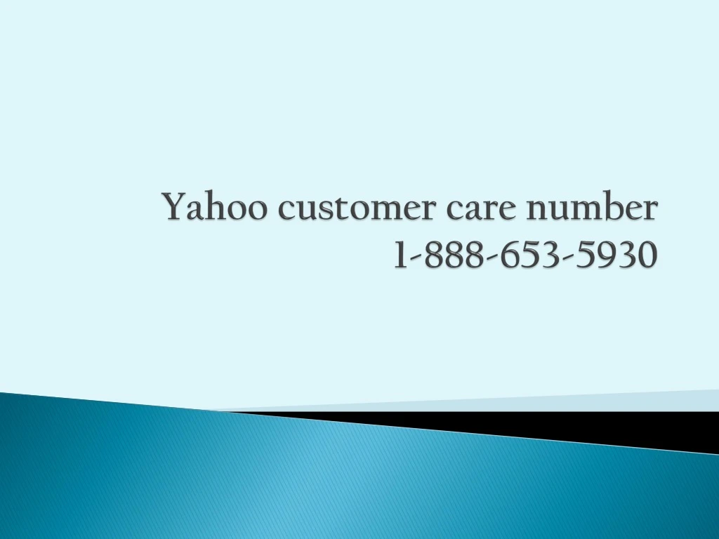 yahoo customer care number 1 888 653 5930