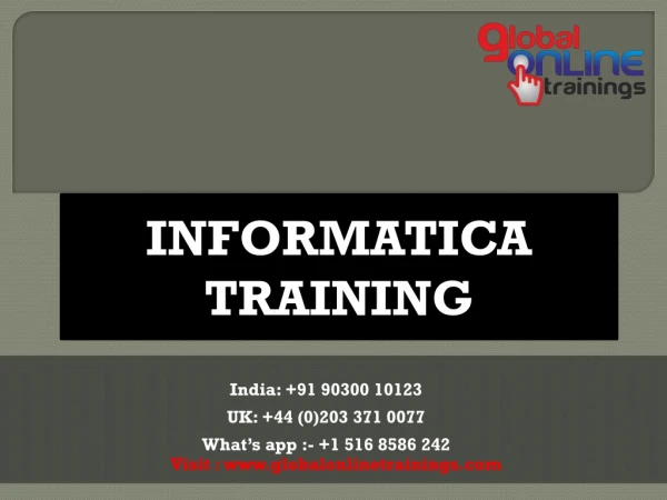 Informatica Training | Informatica 9.5 Online Course - GOT