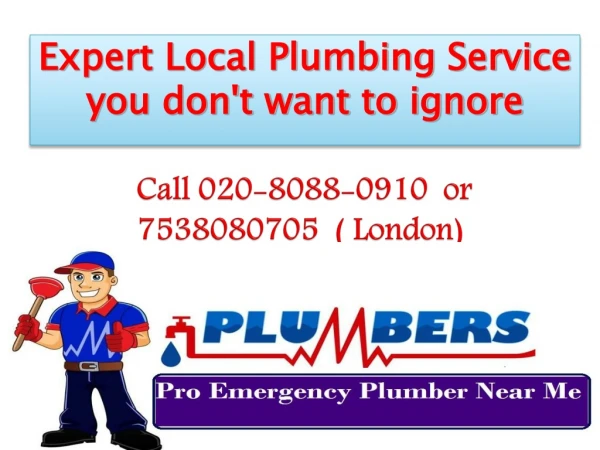 Expert Local Plumbing Service you don't want to ignore