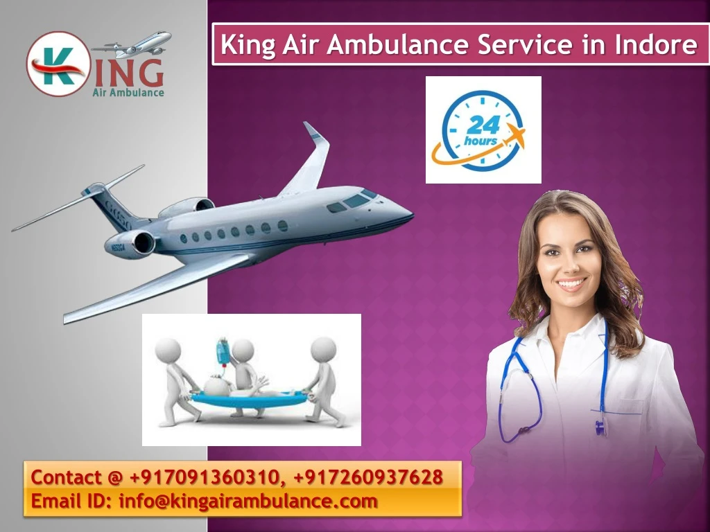king air ambulance service in indore