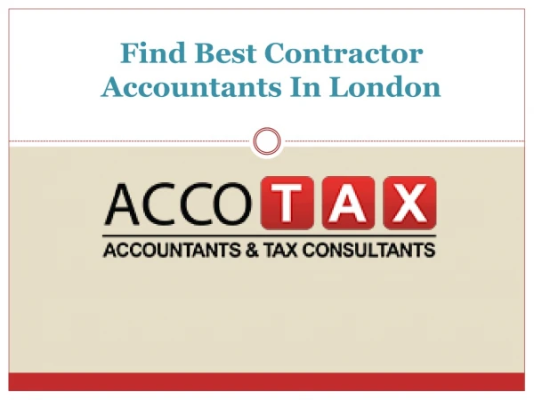 Find Best Contractor Accountants In London