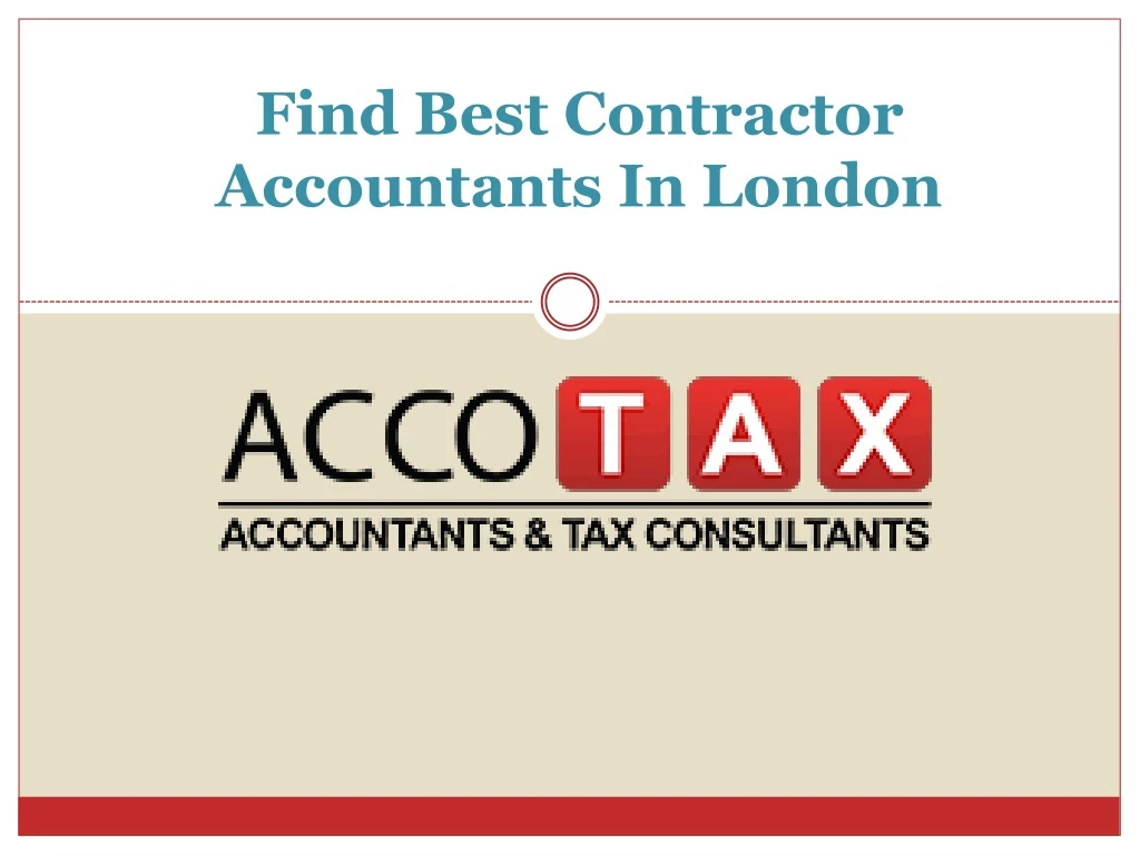 f ind best contractor accountants in london