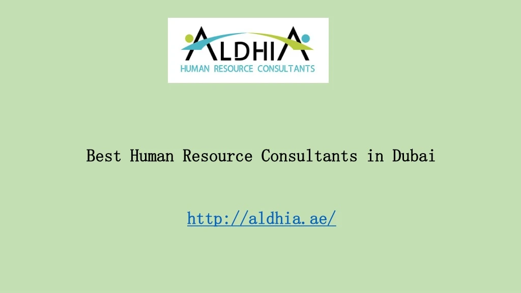 best human resource consultants in dubai http