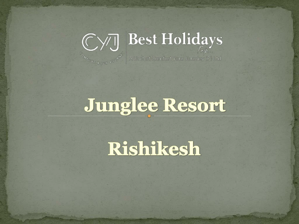 junglee resort rishikesh