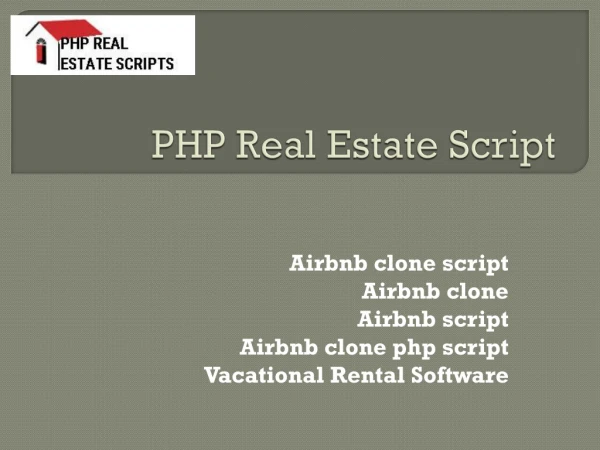 Airbnb clone php script | Vacational rental software