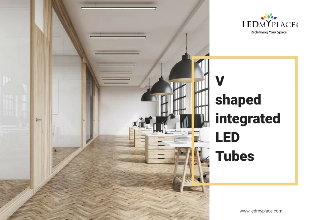v shaped integrated led tubes