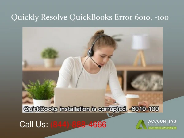 Quickly Resolve QuickBooks Error 6010, -100