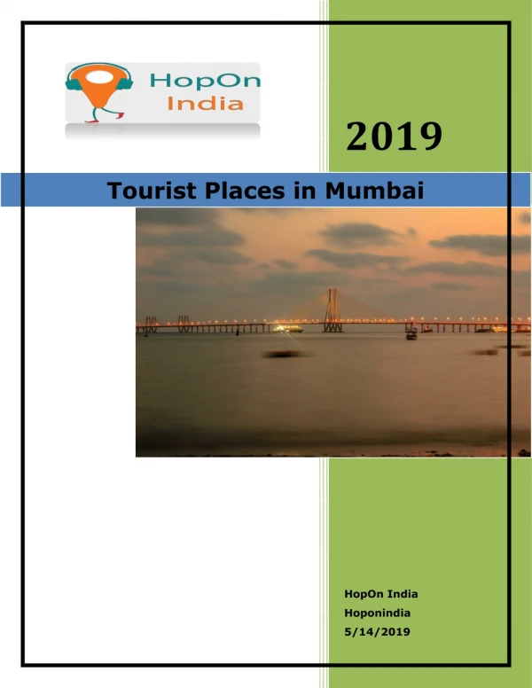 Tourist Places in Mumbai