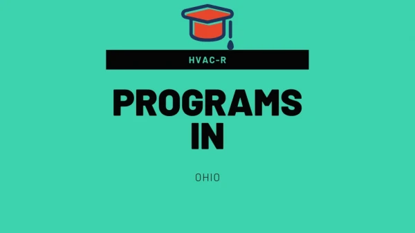 Things to know about HVAC-R Programs in OHIO