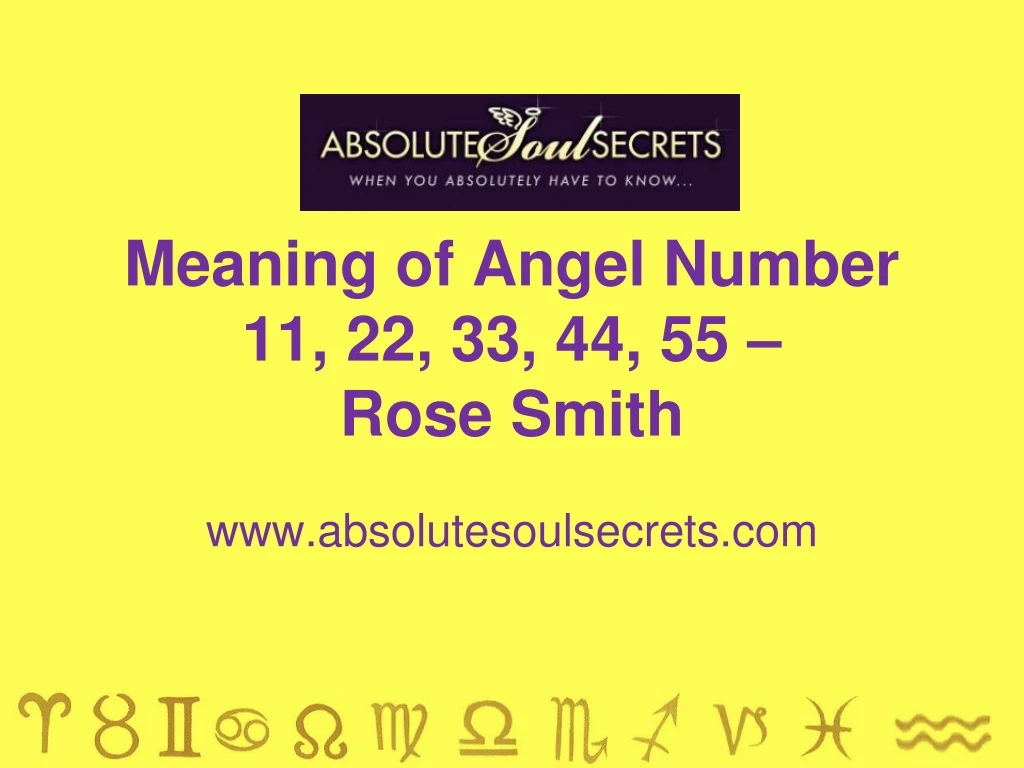 meaning of angel number 11 22 33 44 55 rose smith