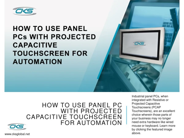 How to Use Panel PCs with Projected Capacitive Touchscreen for Automation