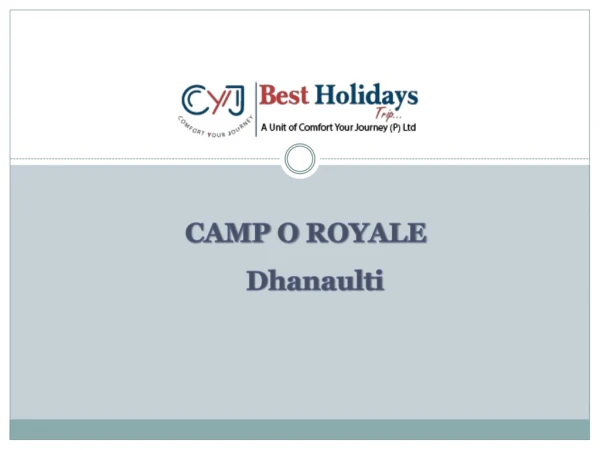 Camp O Royale | Resort near Delhi