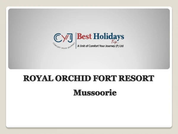 Royal Orchid Fort | Resorts near Delhi for Social Events
