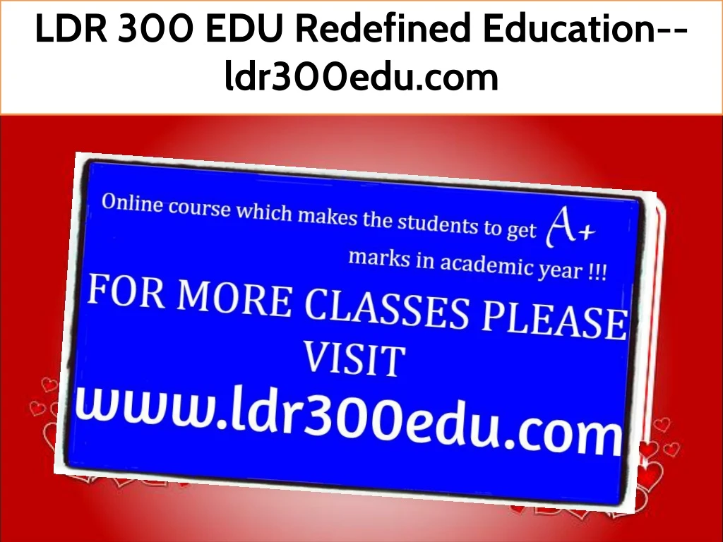 ldr 300 edu redefined education ldr300edu com