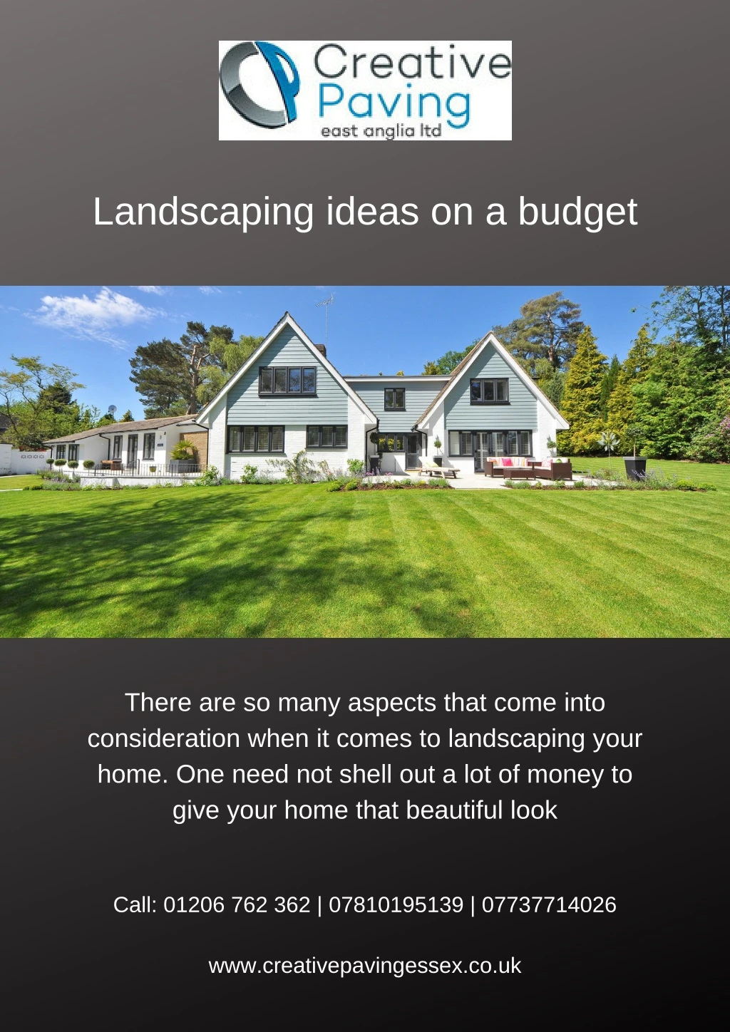landscaping ideas on a budget