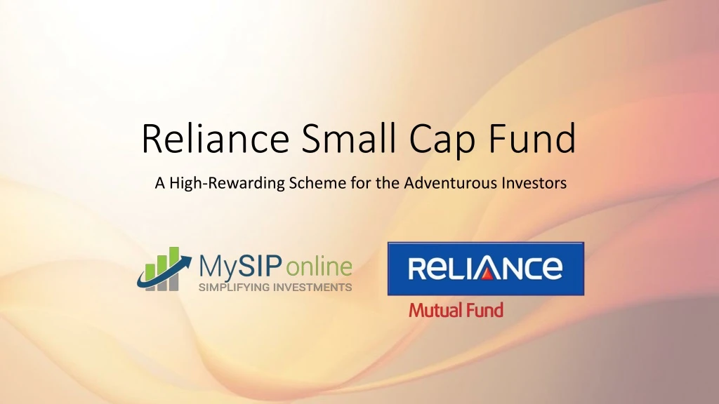 reliance small cap fund
