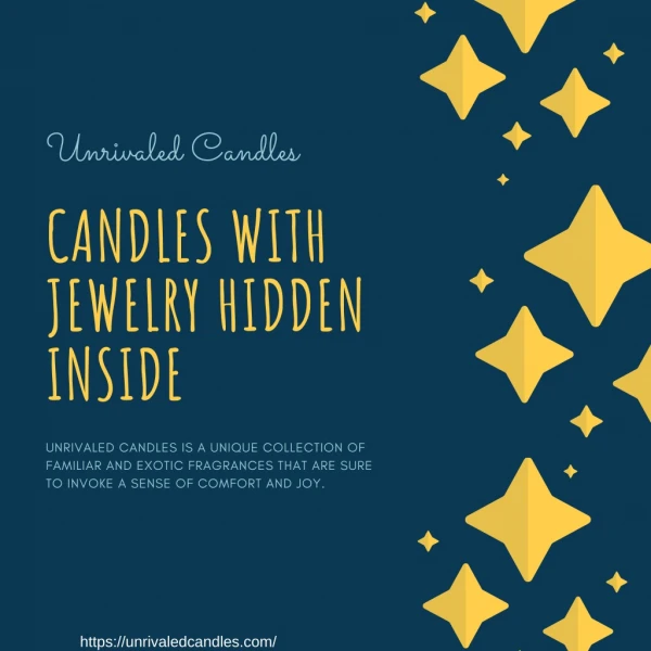 Candles With Jewelry Hidden Inside