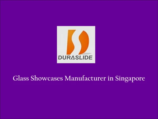 Glass Showcases Supplier