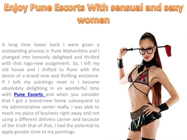 Enjoy Pune Agency With Sensual And VIP Female