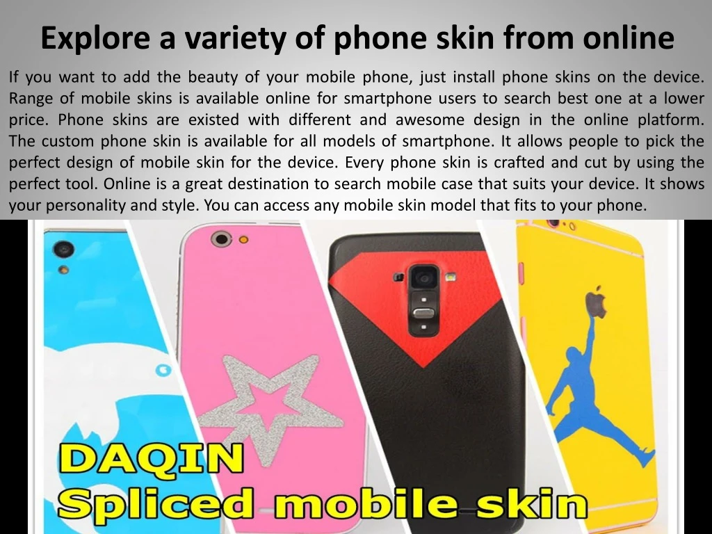 explore a variety of phone skin from online