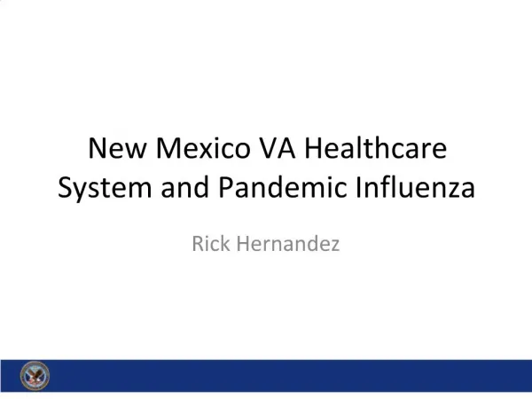 New Mexico VA Healthcare System and Pandemic Influenza