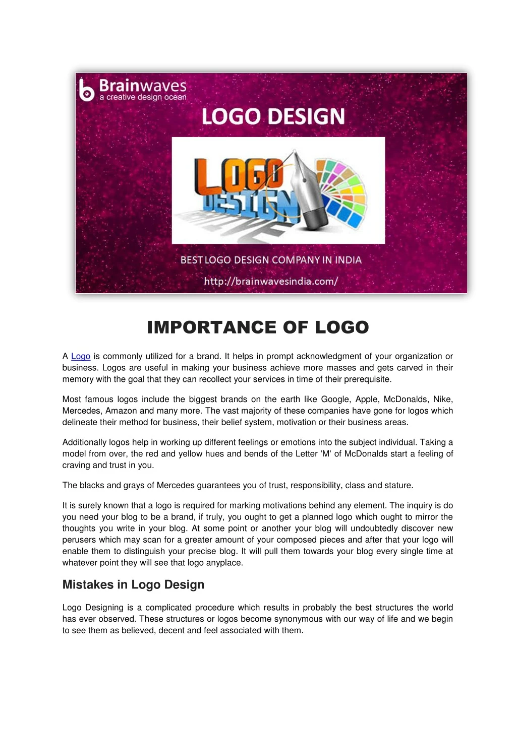 importance of logo