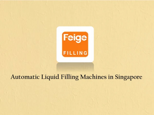 Automatic Liquid Fillers