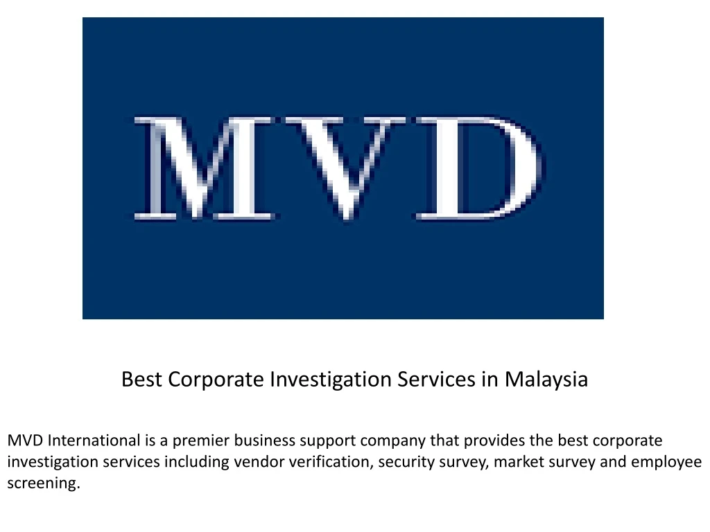 best corporate investigation services in malaysia